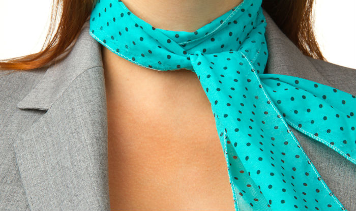 Scarf with formal attire