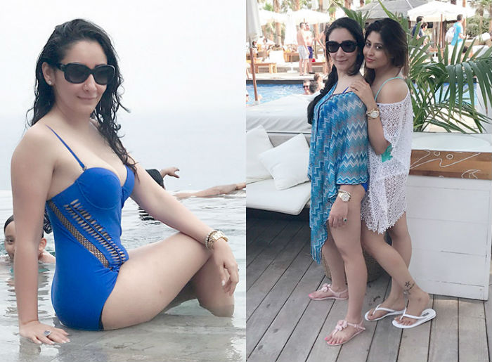 700px x 515px - Sanjay Dutt's wife Manyata looks HOT in new sexy swimsuit pictures! |  India.com
