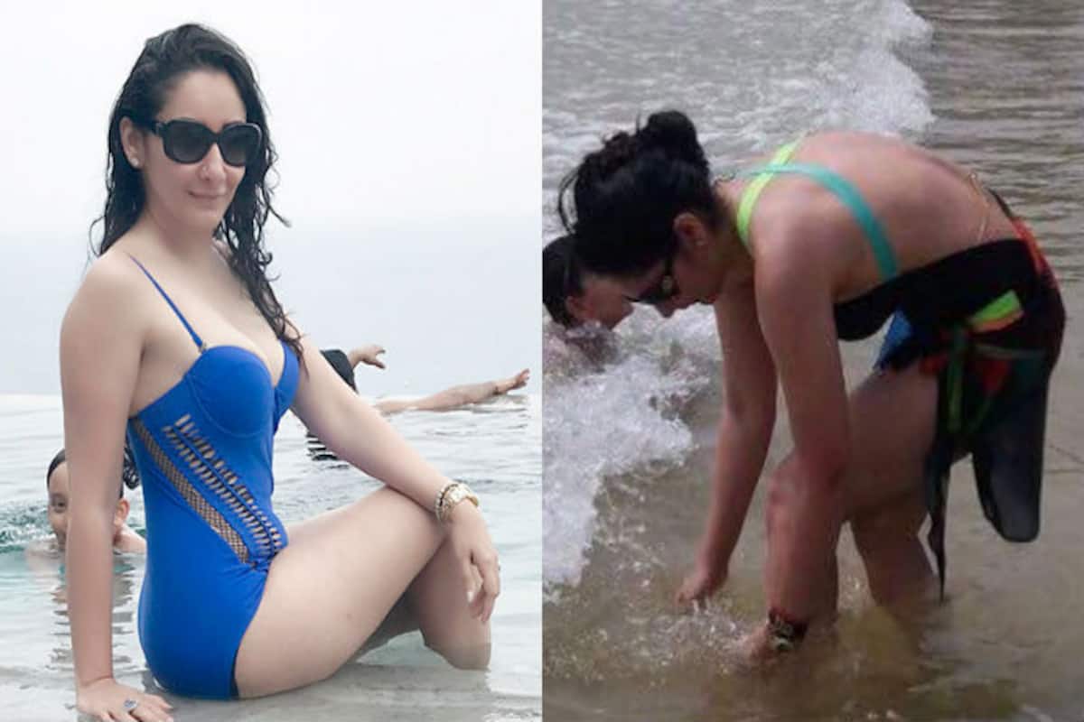 Sanjay Dutt's wife Manyata looks HOT in new sexy swimsuit pictures! |  India.com
