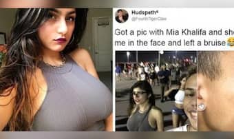 Mia Khalifa hits a fan while he takes a selfie with the porn star ...