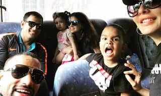 वेस्टइंडीज दौरे पर धोनी और धवन के बच्चों की मस्ती, वायरल हुई फोटो