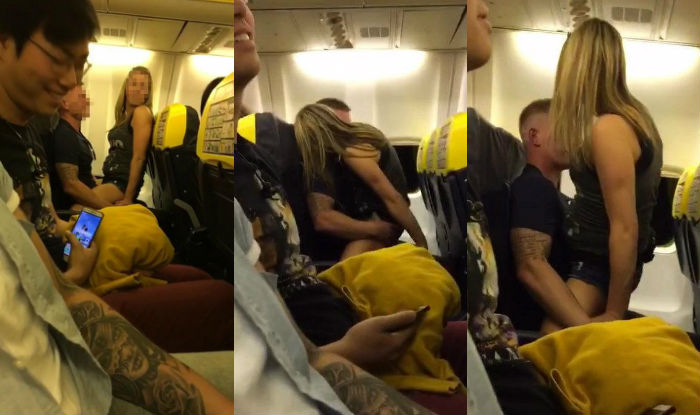 Couple have sex in front of Ryanairs shocked passengers! Man asked for condom and started making out with girlfriend (See pictures) India picture