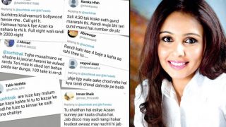 Suchitra Krishnamoorthi Gets Sexually Abused On Twitter | सुचित्रा को अज़ान वाले बयान पर मिले भद्दे कमेन्ट और अश्लील गालियां, कुछ ऐसे दिया एक्ट्रेस ने जवाब Suchitra Krishnamoorthi Gets Sexually Abused On Twitter | सुचित्रा को अज़ान वाले बयान पर मिले भद्दे कमेन्ट और अश्लील गालियां, कुछ ऐसे दिया एक्ट्रेस ने जवाब