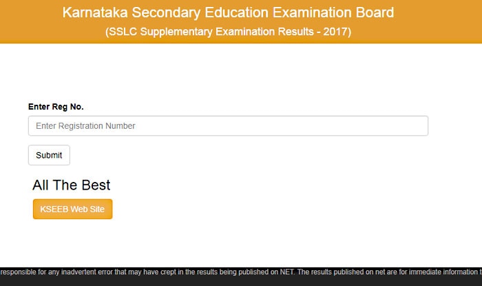 Karnataka Sslc Supplementary Results 2017 Declared Check Results At Official Website Karresults Nic In India Com