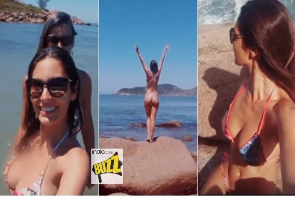 Nude Beach Teasing Videos - Bruna Abdullah Looks Sexy in Thong and Bikini Top! See Hot Picture & Video  of Sultry Actress by the Beach | India.com