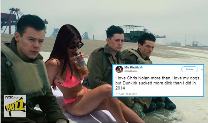 Mia Khalifa 2017 - Mia Khalifa Compared Dunkirk to Her Porn Career! XXX Star Reviews  Christopher Nolan Movie in the Most Dirty Way Possible | India.com
