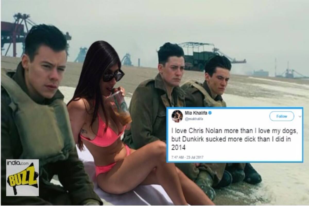 V Puri You Xxx Video Com Full Hd - Mia Khalifa Compared Dunkirk to Her Porn Career! XXX Star Reviews  Christopher Nolan Movie in the Most Dirty Way Possible | India.com