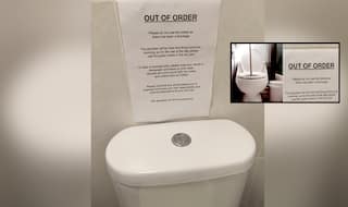 Yuck! London Office Suggest Employees to Wrap Poop in Newspaper & Give it to Cleaner