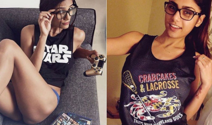 700px x 415px - Porn Star Mia Khalifa has a Doppelganger in Poonam Pandey ...