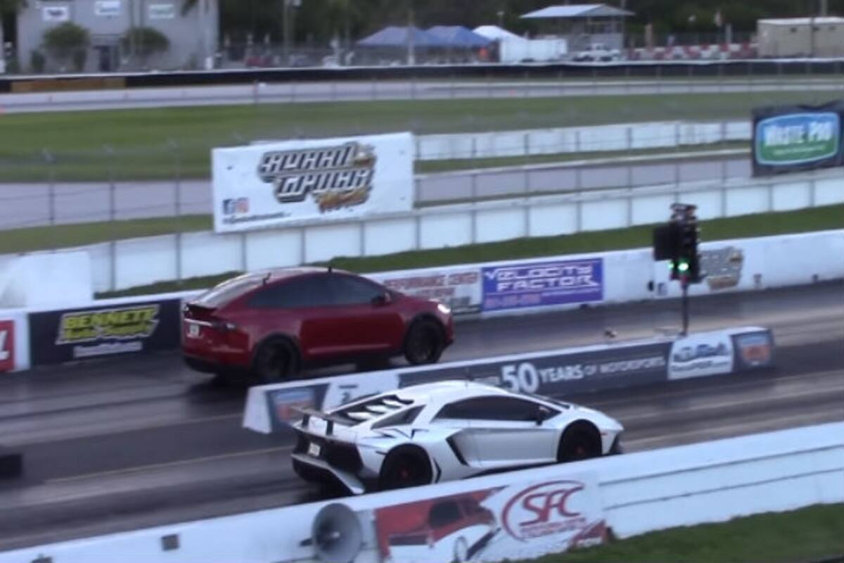 Tesla Model X Beats Lamborghini In Drag Race To Set New Record