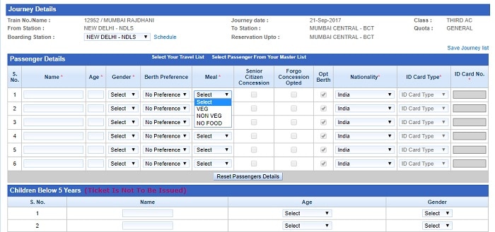 irctc tatkal booking