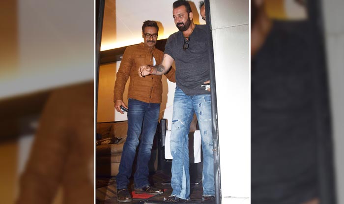 Ajay Devgn welcomes Sanjay Dutt on the sets of Khatron Ke Khiladi 8