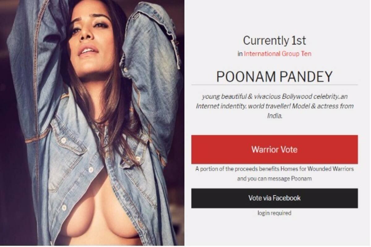 1200px x 800px - Poonam Pandey in Maxim's Finest Model Contest: Sexy Indian Actress Eyes USD  25000 Modelling Contract | India.com