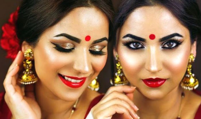 Bengali makeup online look