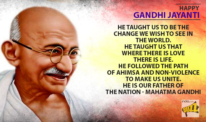 Gandhi Jayanti 2017 Wishes: Best Whatsapp Messages, Quotes and Photos ...