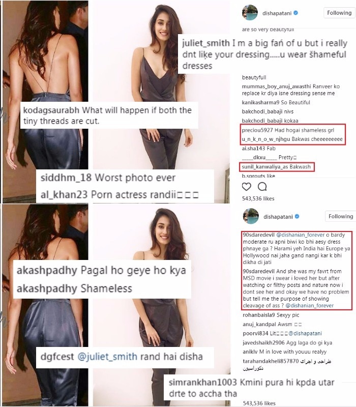 Disha Patani Called ‘porn Star For Wearing Sexy Backless Jumpsuit