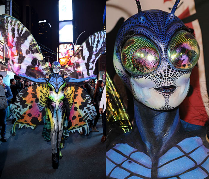 Heidi Klum as butterfly