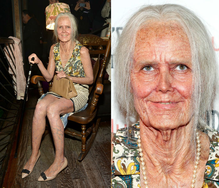 Heidi Klum as old lady