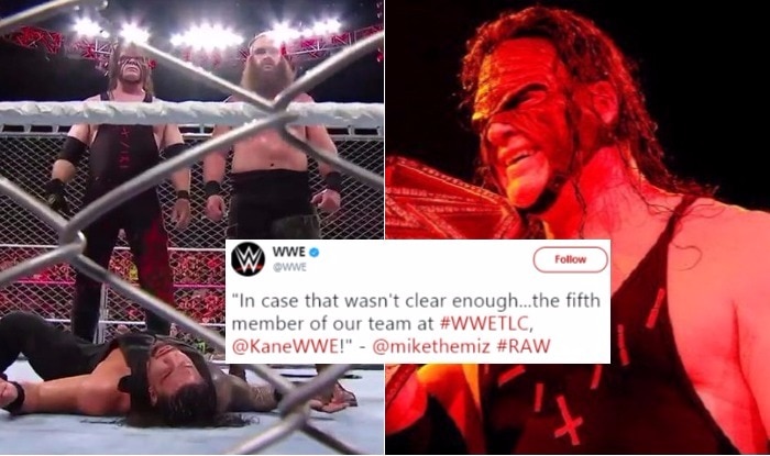Kane Returns to WWE Raw Ahead of TLC 2017: The Big Red Machine Knocks Out  Roman Reigns & Joins The Miz's Team