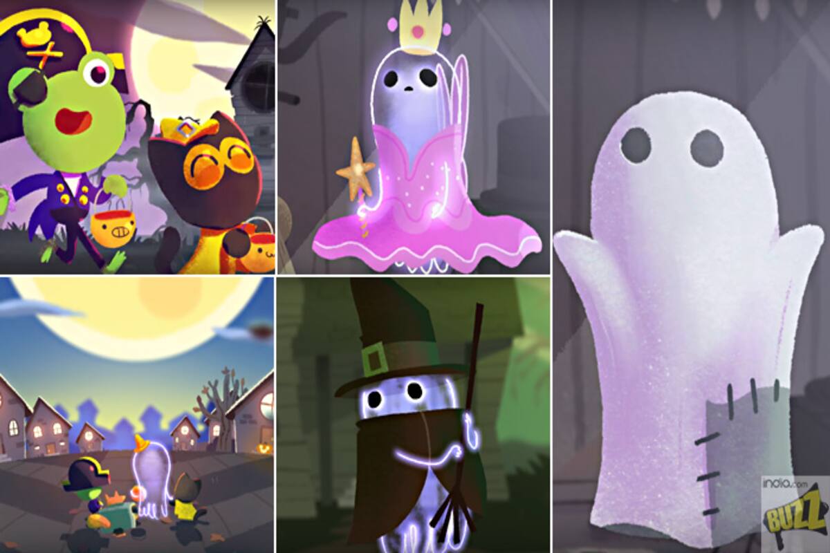 Halloween 2017: Google Doodle Introduces Adorable 'Jinx The Ghost' With  Video 