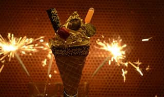 This Diwali Try India’s First and Most Expensive 24-Carat Gold Flakes Ice Cream at this Place