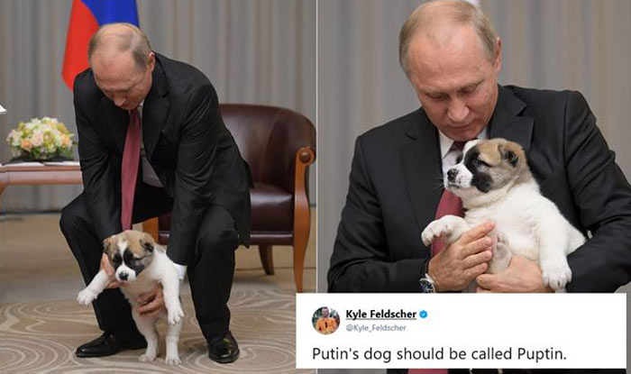 Vladimir Putin Receives A Pup As Birthday Present From Turkmenistan  President Gurbanguly Berdimuhamedov, Twitterati Creates Hilarious Memes |  