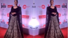 Aditi Rao Hydari Brings The Red Carpet To Life In This Stunning Black Number At The Marathi Filmfare Awards 2017