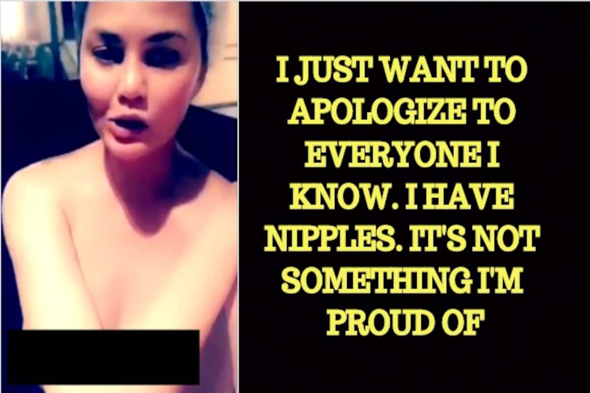 Chrissy Teigen Suffers Nip Slip on SnapChat: American Model 'Apologises'  For Having Nipples & Shuts Down Shamers