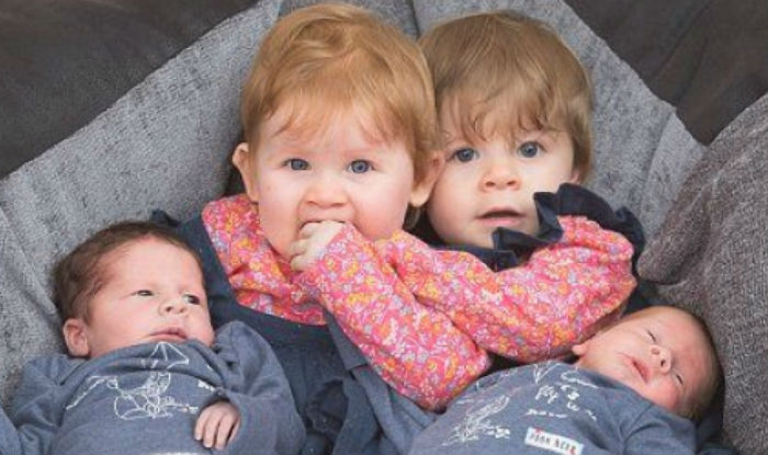 28 Year Old Mother Gives Birth to Two Set of Twins Just 11 Months Apart