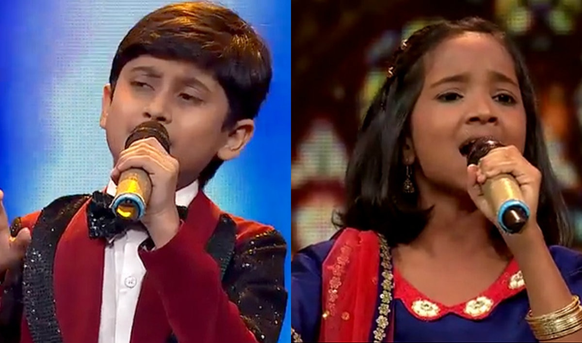 Sa Re Ga Ma Pa Li’l Champs Winners Shreyan Bhattacharya and Anjali