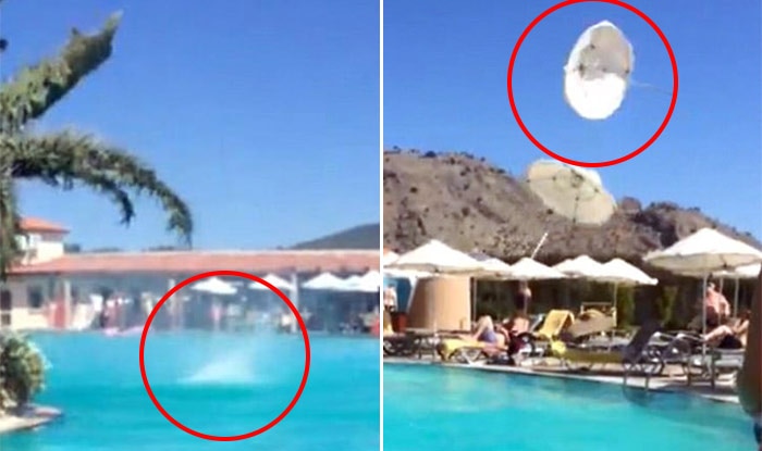 Mini Tornado Strikes Hotel’s Swimming Pool in Greece, Video Goes Viral ...