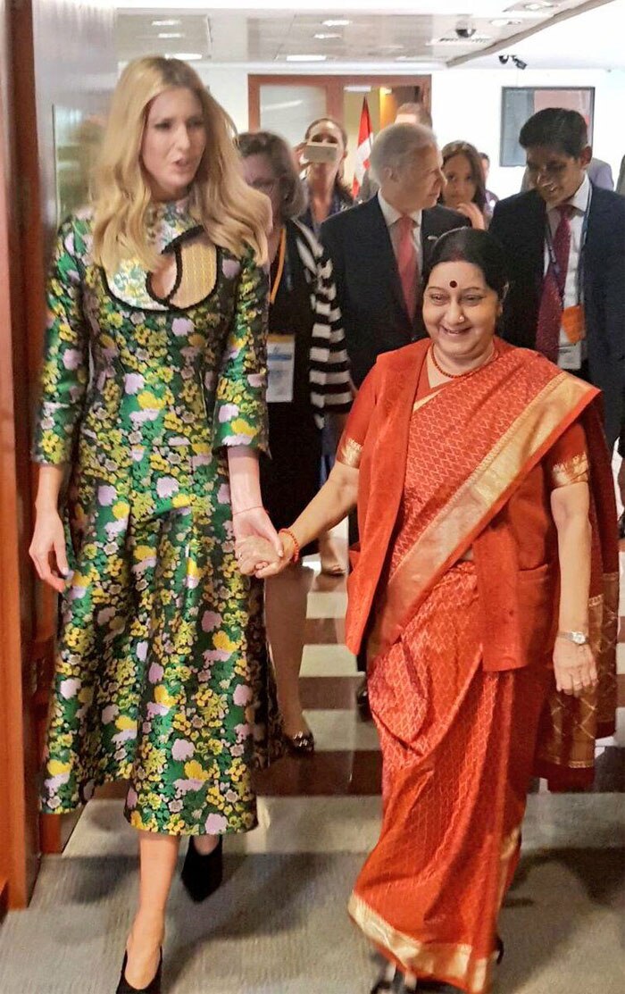 Ivanka Trump's Green Dress at the Global Entrepreneurship Summit Was a Complete Disaster | India.com Ivanka Trump's Green Dress at the Global Entrepreneurship Summit Was a Complete Disaster | India.com
