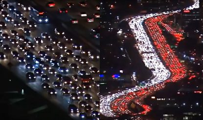 Aerial Video Of Bumper To Bumper Traffic In Los Angeles On Thanksgiving Day Goes Viral For All The Wrong Reasons India Com