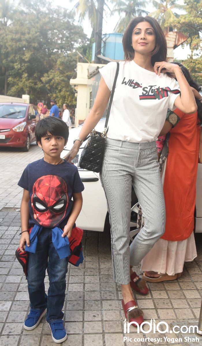 Shilpa Shetty with son, Viaan