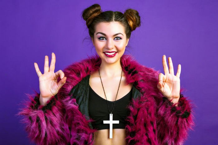 Faux fur jacket