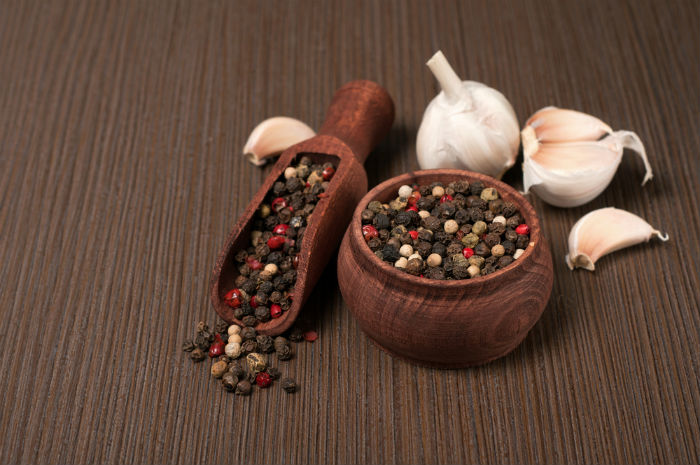 Garlic and black pepper