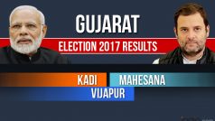 Kadi, Mahesana, Vijapur Election 2017 Results Live News Updates: Counting For Vidhan Sabha Seats in Gujarat Underway