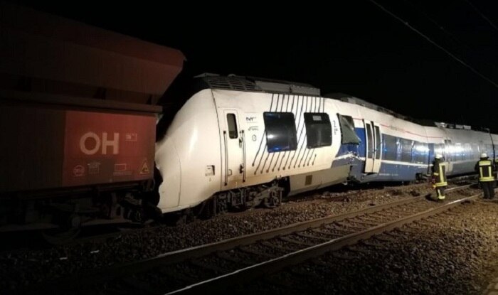 Germany Passenger Train, Freight Train Collide on Same