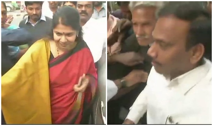 Kanimozhi, A Raja