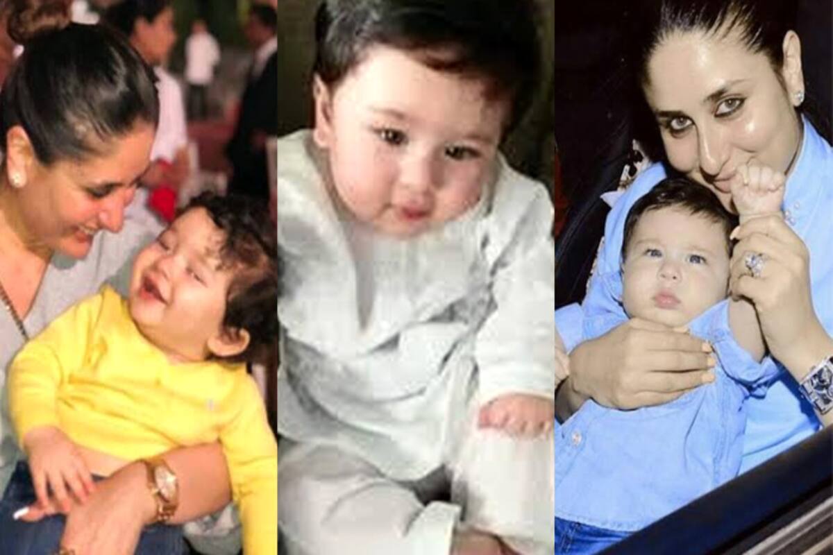 In Photos: Taimur Ali Khan Birthday Pics: Kareena Kapoor Flaunts Baby Bump  Taimur Cuts Birthday Cake