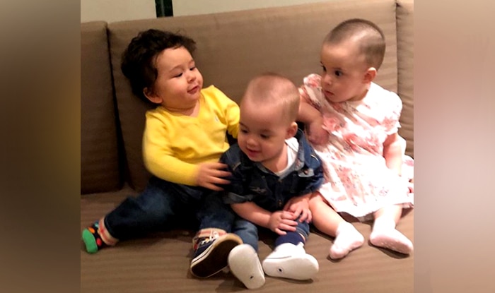 Taimur Ali Khan with Yash and Roohi Johar
