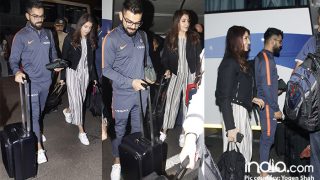 Anushka Sharma And Virat Kohli Look Super Happy As They Leave For South Africa For New Year – View Pics Anushka Sharma And Virat Kohli Look Super Happy As They Leave For South Africa For New Year – View Pics