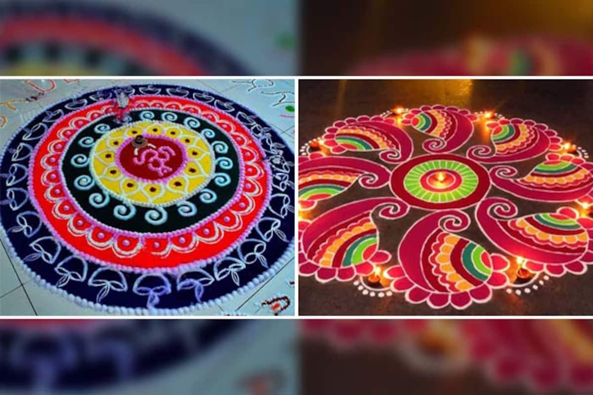 Holi Rangoli Designs 2018: 5 Easy And Colourful Rangoli Designs ...