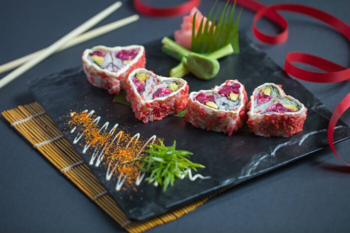 Beetroot Philly Maki at Shiro