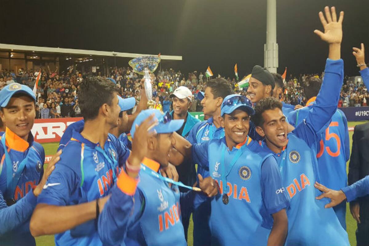 India U19 Cricket Team Players Celebrate World Cup Win In Dressing Room Watch Video India Com