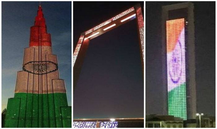 Dubai's Iconic Buildings Glow up in Colors of Indian National Flag to Welcome PM Modi (Pictures)