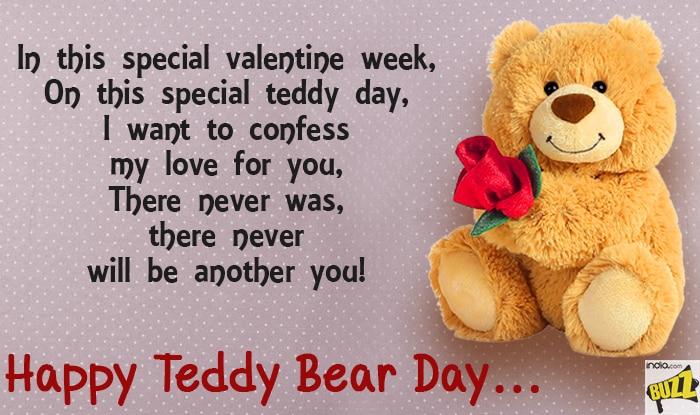 Valentine week happy teddy shop day