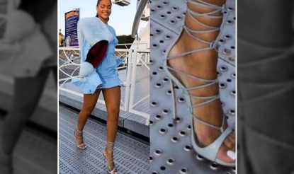 Rihanna S Pictures Of Walking On Grates In Heels Leaves Twitterati Stumped India Com