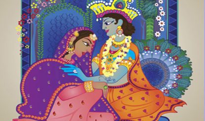 कृष्ण-रुक्मिणी.(फोटो साभारः जीन्यूज)