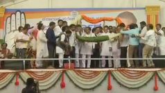 Karnataka Assembly Elections: Seven Rebel Janata Dal (Secular) MLAs Join Congress in Presence of Rahul Gandhi in Mysuru